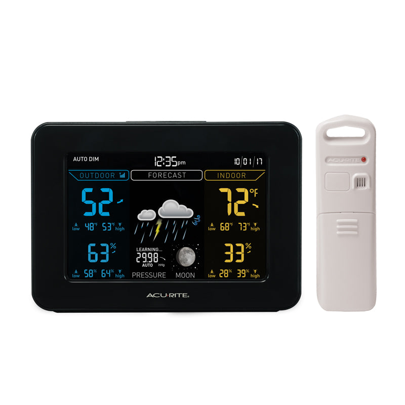 AcuRite 02027A1 Color Weather Forecaster with Moon Phase