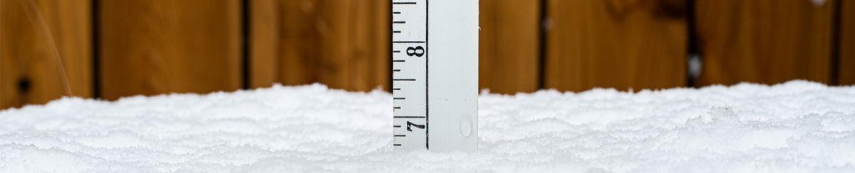 how to measure snowfall