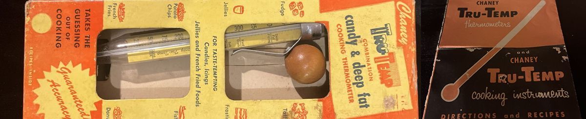 2 Vintage Glass Candy / Deep Fry Thermometers! Springfield Ohio