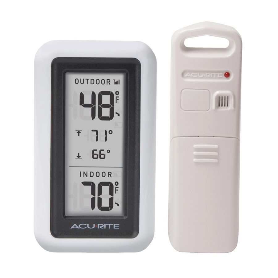 4.5" White Digital Outdoor Thermometer