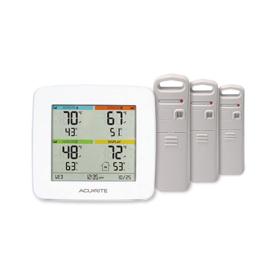 AcuRite Wireless Indoor Outdoor Temperature and Humidity Sensor