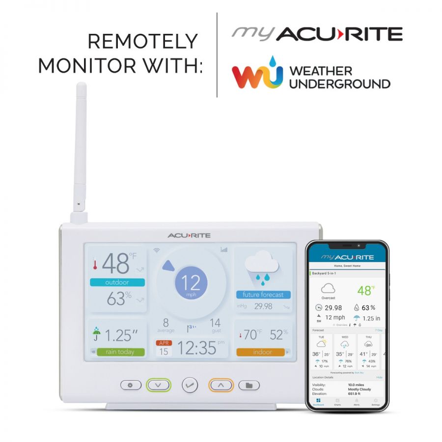 AcuRite Iris High-Definition Direct-to-Wi-Fi Display (with Lightning  Detection Option)