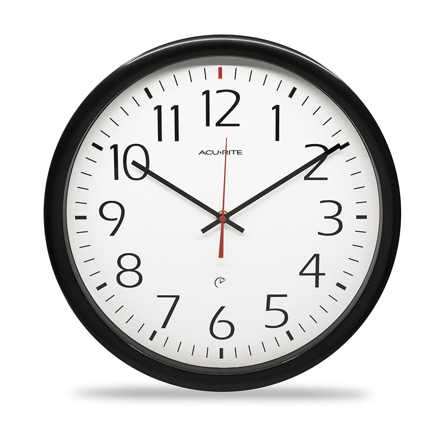 AcuRite 14” Set andForget Analog Wall Clock - Clocks