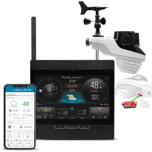 AcuRite Atlas Weather Station with Direct-to-Wi-Fi Display and Lightning  Detection