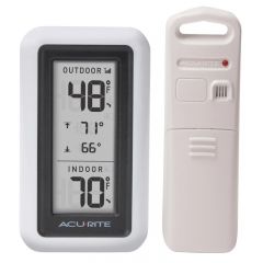 4.5" White Digital Outdoor Thermometer - Acurite Weather Monitoring Devices