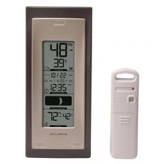 Close-Up of Digital Thermometer with Outdoor Temperature and Humidity – AcuRite Weather Monitoring Technology