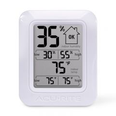 AcuRite 02043 Digital Thermometer with Indoor/Outdoor Temperature,Black