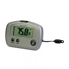 Angled view of the Digital Thermometer with 10-foot Temperature Sensor Probe - AcuRite Weather Monitoring Devices