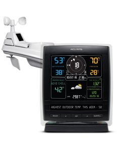 Iris (5-in-1) Wireless Home Weather Station with Indoor/Outdoor Thermometer, Wind Anemometers, Rain Gauge, and Barometer