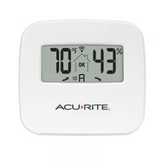 AcuRite 02028 Color Digital Thermometer with Indoor/Outdoor  Temperature,White