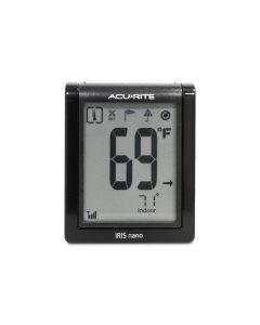 Compact Monochrome Digital Thermometer with Remote Outdoor Sensor