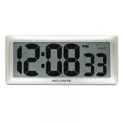 AcuRite 13.5” Large Digital Indoor Wall Clock with Intelli-Time Technology – view 1 – AcuRite Clock