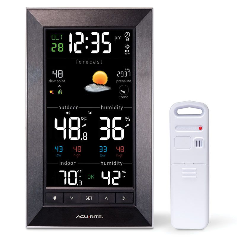 Acurite 01121M Vertical Wireless Color Weather Station with Temperature Alerts
