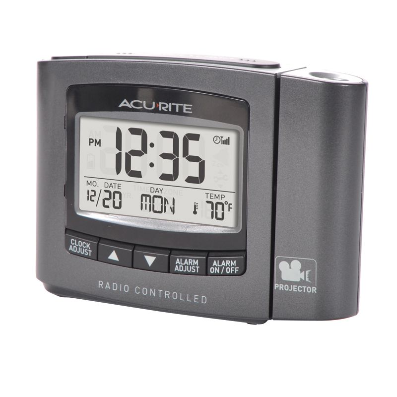 Projection Alarm Clock Atomic With Indoor Temperature