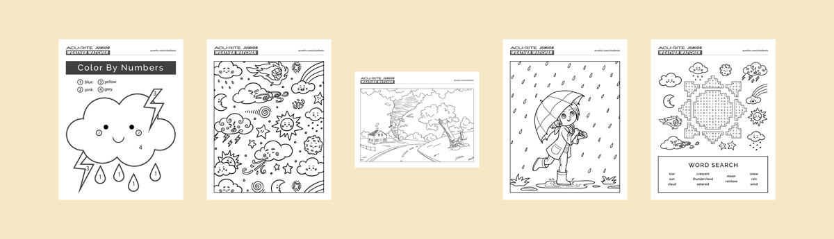 AcuRite Junior Weather Watcher coloring book pages