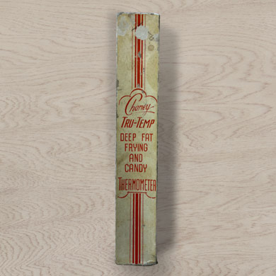 1950s Chaney Deep Fat Frying and Candy Thermometer Box.
