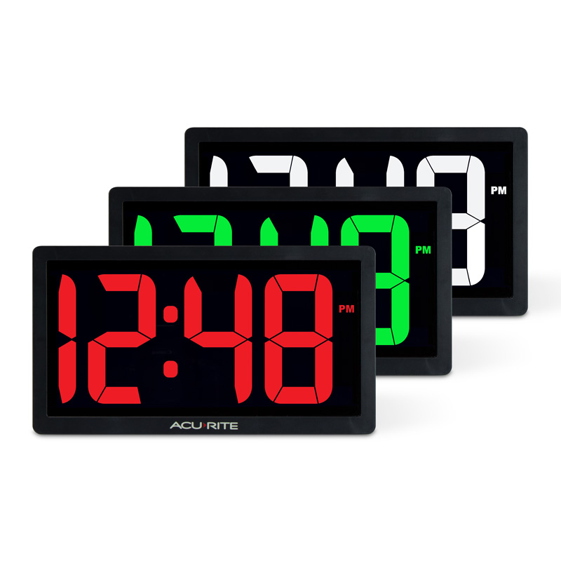 10-inch LED Digital Clock with Auto Dimming Brightness – Clocks | AcuRite  Weather